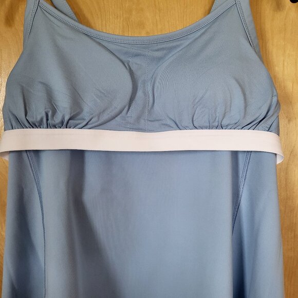 J. Jill Fit Performance Shelf-Bra Tank French Blue Size Large - Picture 4 of 10